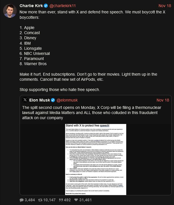 Charlie Kirk response