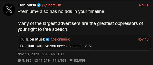 Elon tweet 1