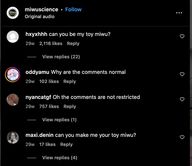 Comments on miwuscience's post