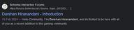 Screenshot of a user called Darshan Hiranadani making spam on forums